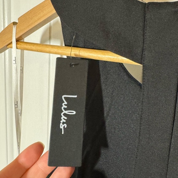 Lulu's Chic Black Strappy Back Dress - Picture 2 of 8